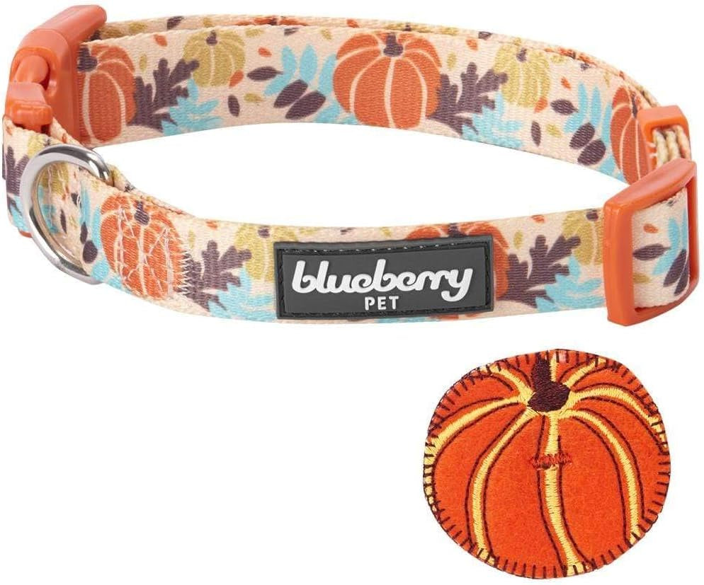 10 Patterns Fall Halloween Thanksgiving Dog Collars, Collar Covers