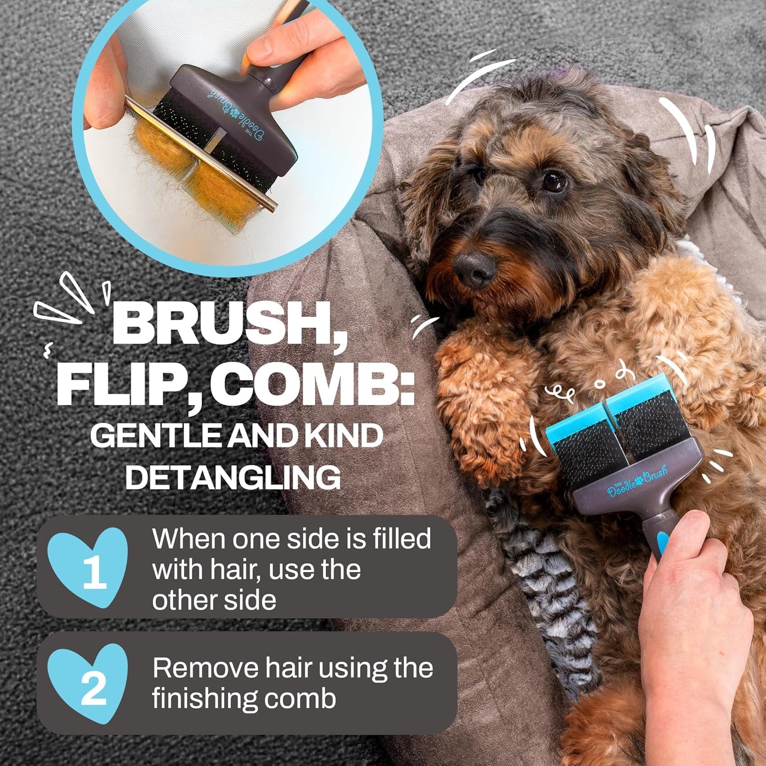 - Doodle Brush for Dogs, Goldendoodle Brushes for Grooming & Dog Brush for Labradoodle - Doodle Dog Brush - Doodle Grooming Brush, Bernedoodle Brush - Slicker Brush for Doodles