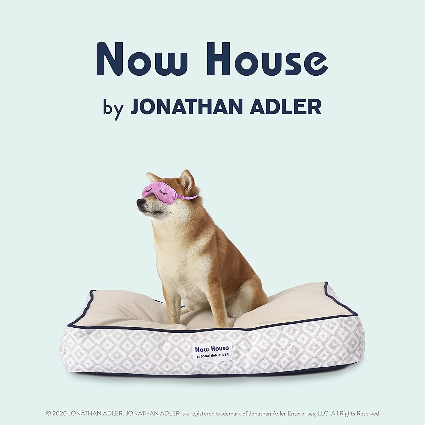 Now House for Pets by  Grey Diamond Cushion Dog Bed, Medium Medium Dog Bed Washable Dog Bed for Medium Dogs by Now House by  (FF16059)